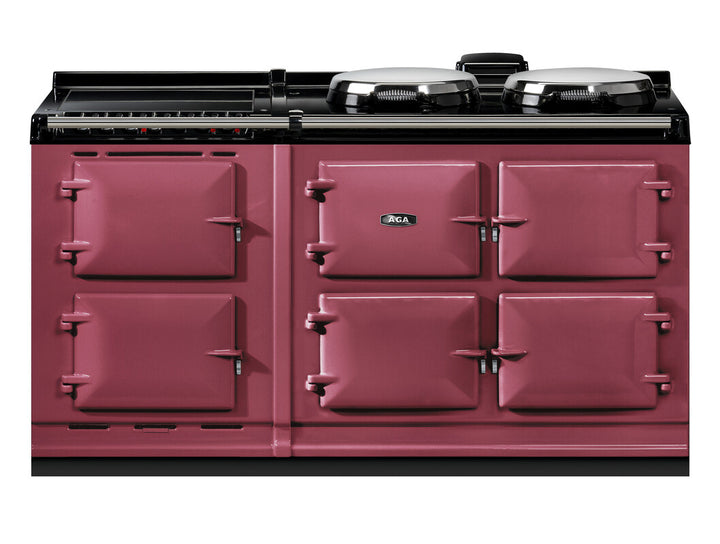 Raspberry aga er7 160cm range cooker with black cooktop on a white background