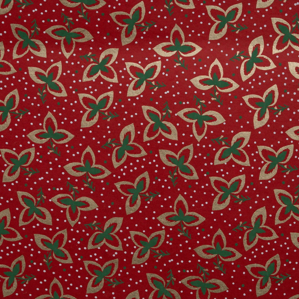 Red Leaf Paper Gift Bag - 3 Sizes