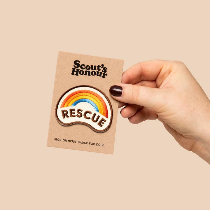 Rescue Iron-On Patch for Dogs