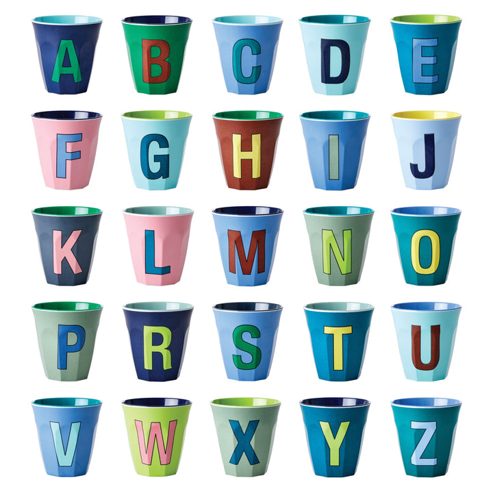 Alphabet Melamine Cups