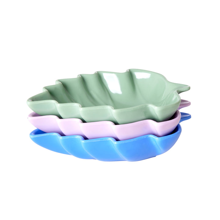 Melamine Leaf Dishes - Set of 3