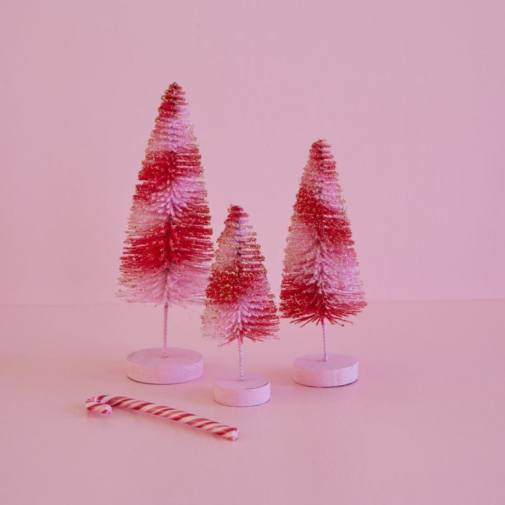 Bristle Brush Tree Set - Pink Stripe