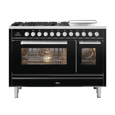 ILVE Roma 120cm - Double Oven - 5 Gas Burners & Coup de Feu