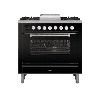 ILVE Roma 90cm - Single Oven - 4 Gas Burners & Frytop