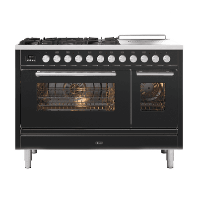 ILVE Roma 120cm - Double Oven - 5 Gas Burners & Coup de Feu