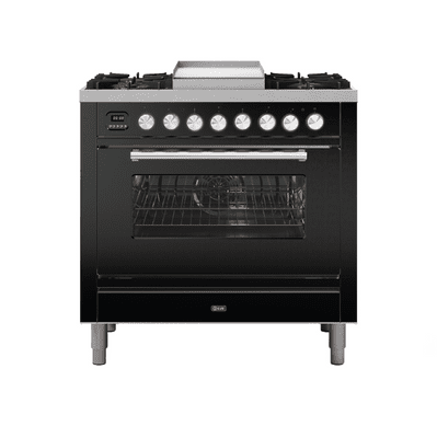 ILVE Roma 90cm - Single Oven - 4 Gas Burners & Frytop