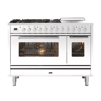 ILVE Roma 120cm - Double Oven - 5 Gas Burners & Coup de Feu