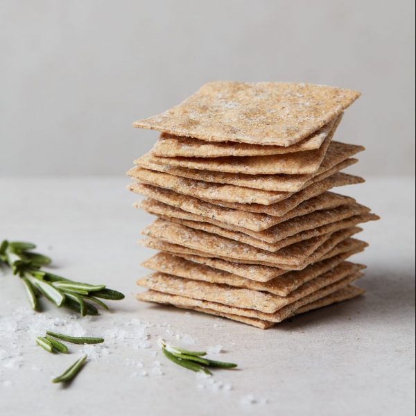 Rosemary & Sea Salt Sourdough Crackers
