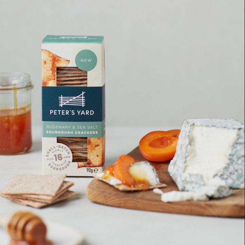 Rosemary & Sea Salt Sourdough Crackers