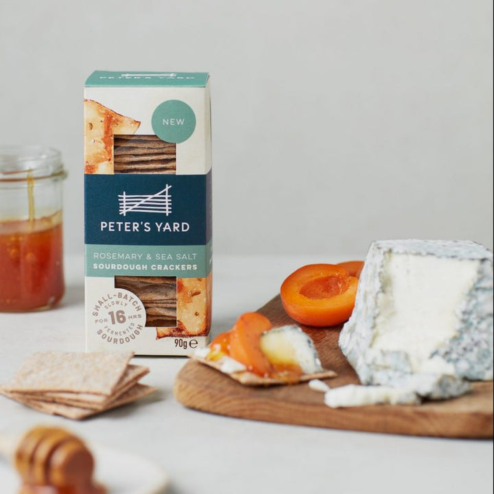 Rosemary & Sea Salt Sourdough Crackers