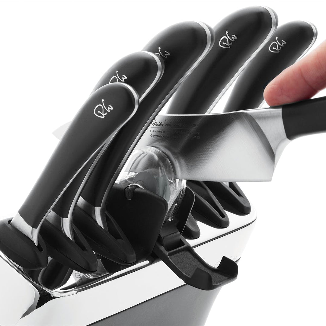 Robert Welch Signature Knife Block Set with Sharpener
