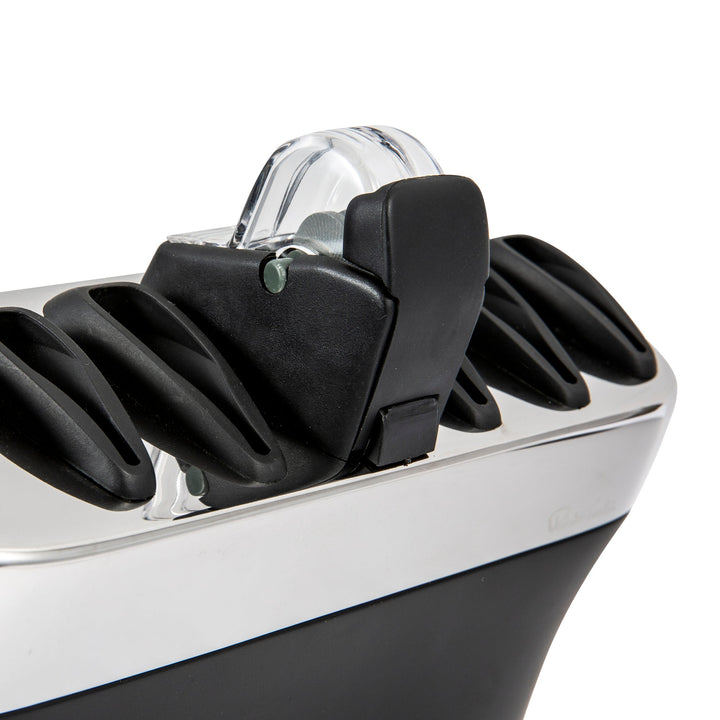 Robert Welch Signature Knife Block with Sharpener - product detail or lifestyle view; knives not included