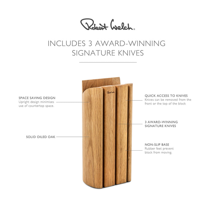 Robert Welch Signature Book Oak Essential Set, 4 Piece