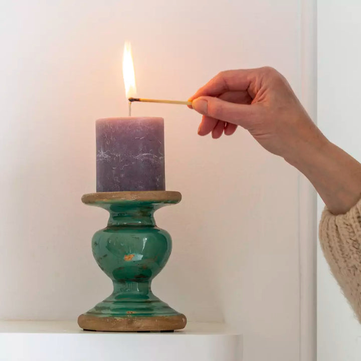 Thasos Pillar Candle Holder