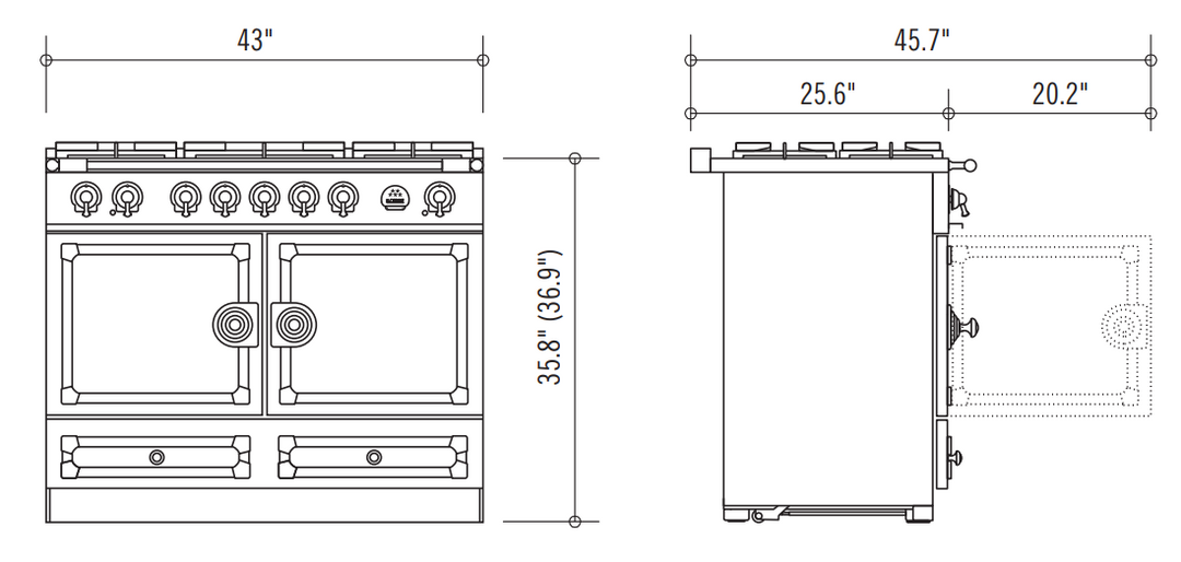 La Cornue CornuFé 110 Dual Fuel Range Cooker