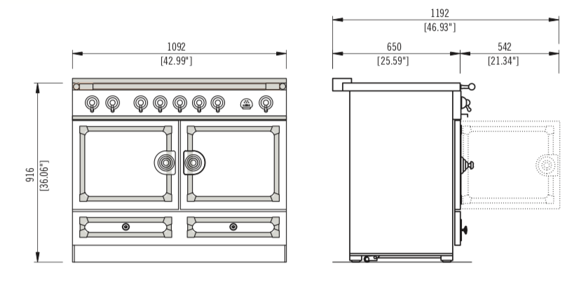 La Cornue CornuFé 110 Induction Range Cooker