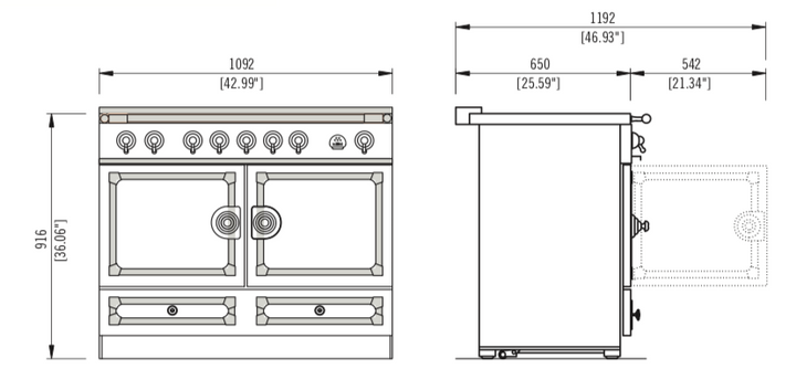 La Cornue CornuFé 110 Induction Range Cooker