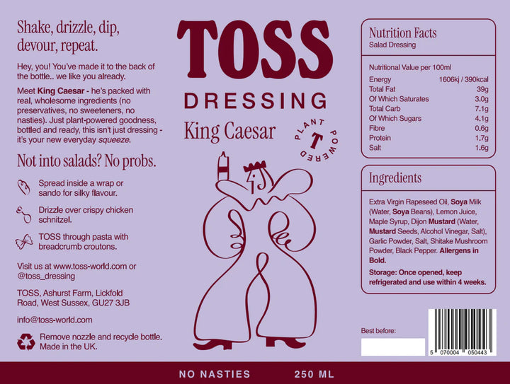 Toss King Caesar Salad Dressing