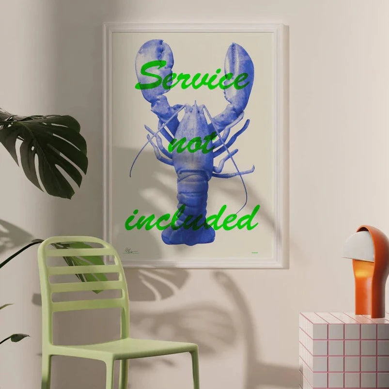Service Not Included Lobster Art Print