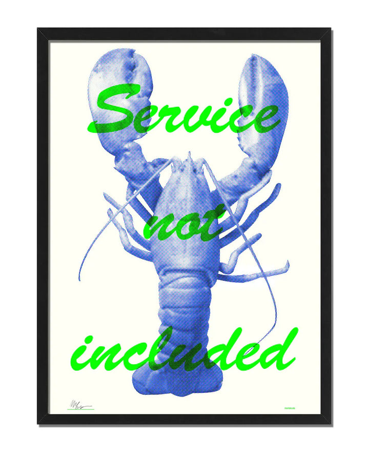 Service Not Included Lobster Art Print