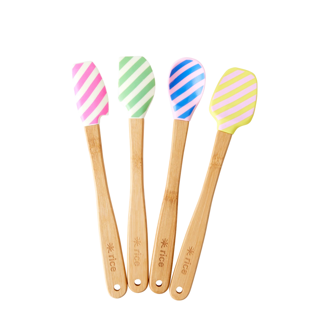 Stripe Silicone Spatula Spoon Set