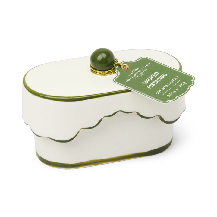 Cherie Smoked Pistachio Ceramic Dish Candle