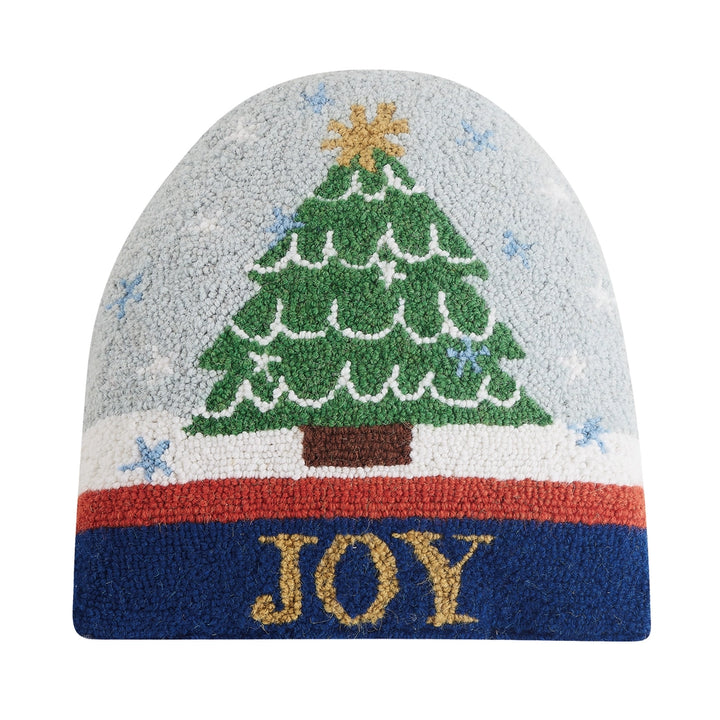 Snow Globe Shaped Wool Cushion
