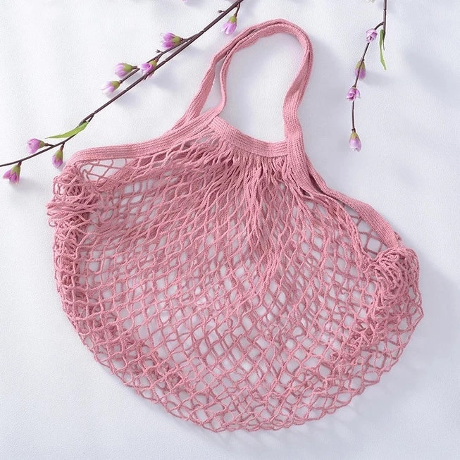 Soft Rose String Bag
