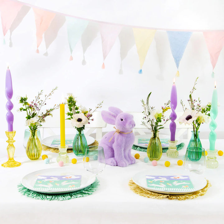 Large Lilac Spring Bunny Decoration
