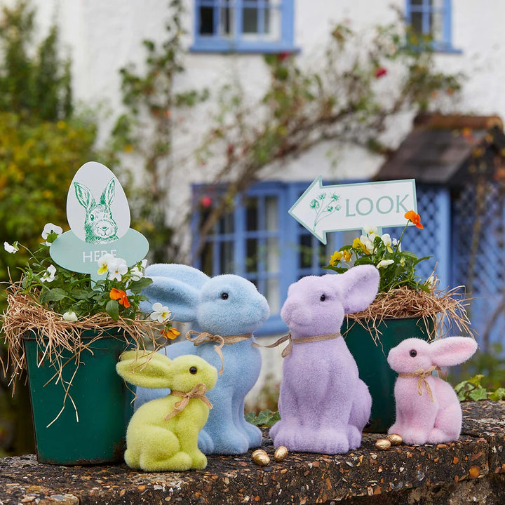 Large Lilac Spring Bunny Decoration