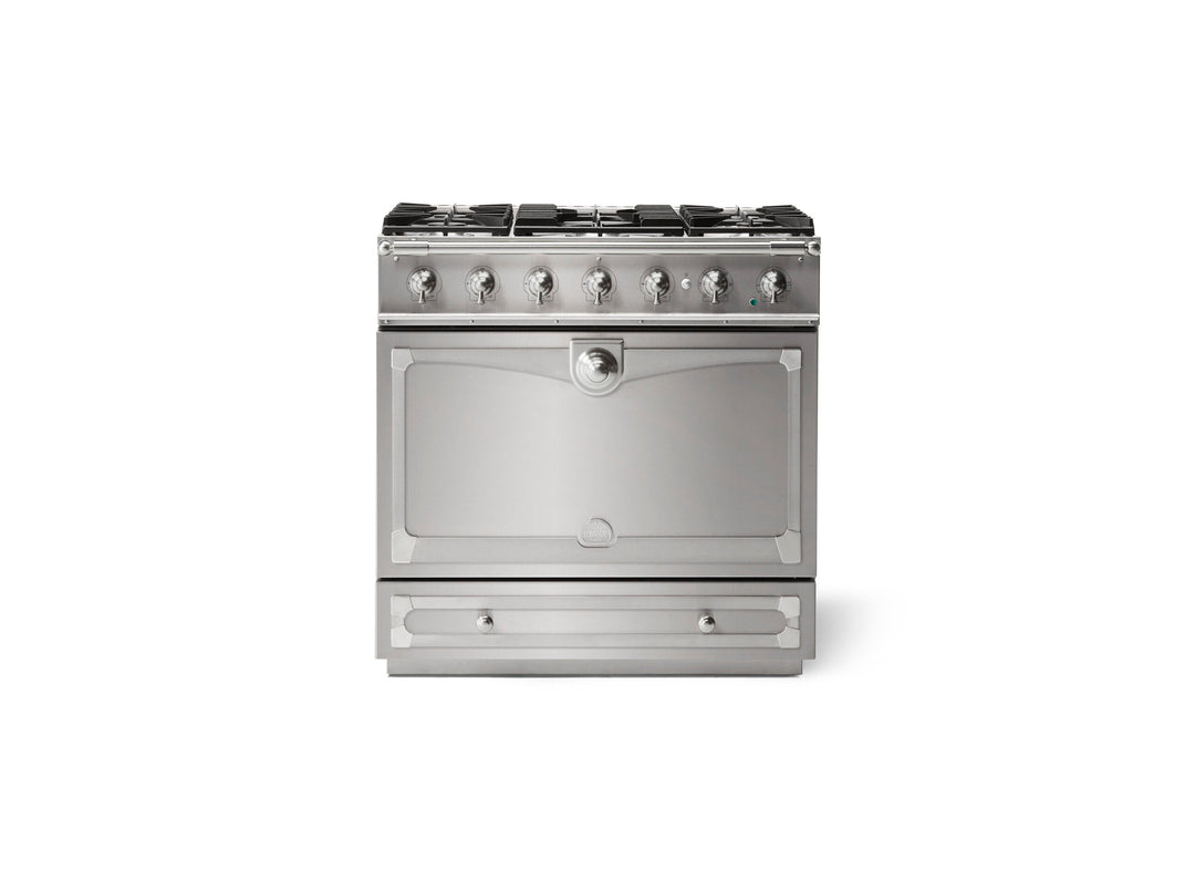 La Cornue CornuFé 90 Albertine Dual Fuel Range Cooker – Stainless Steel