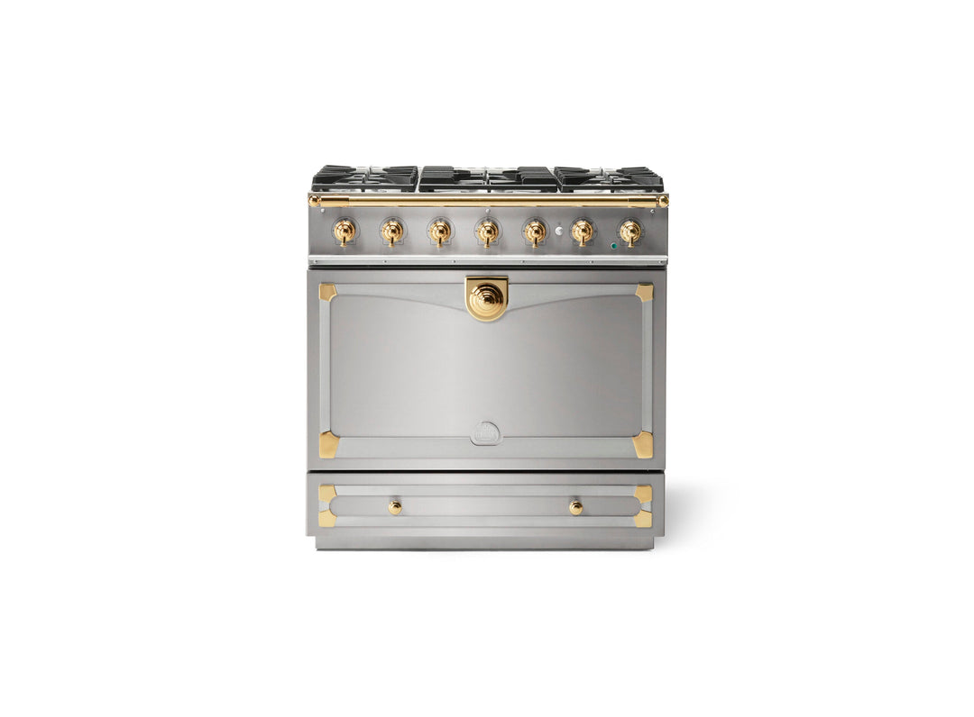 La Cornue CornuFé 90 Albertine Dual Fuel Range Cooker – Stainless Steel