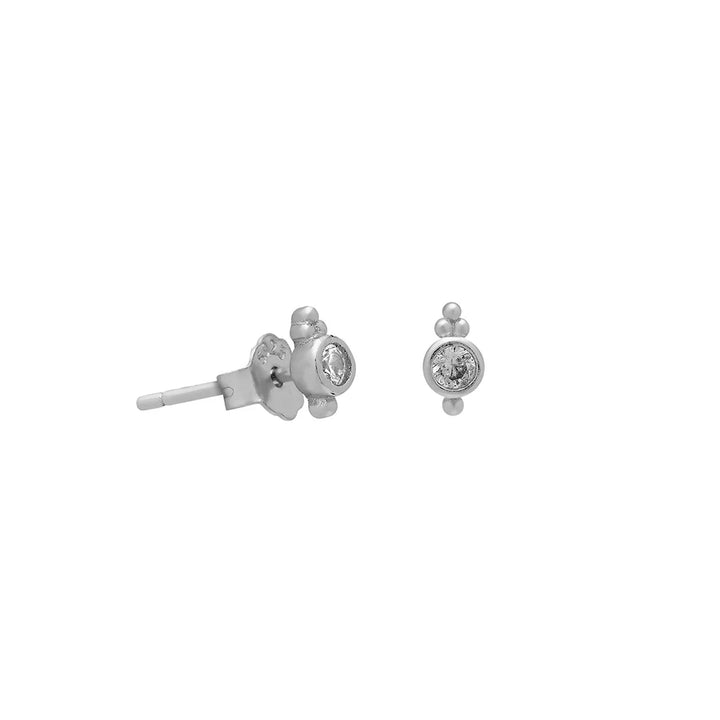 Paisley Stud Earrings: Gold or Silver