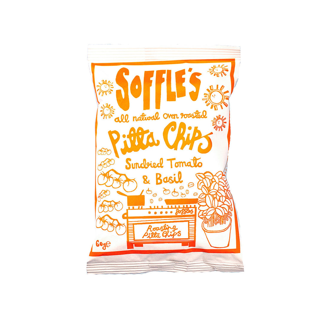 Soffle's Sundried Tomato & Basil Share Pitta Chips