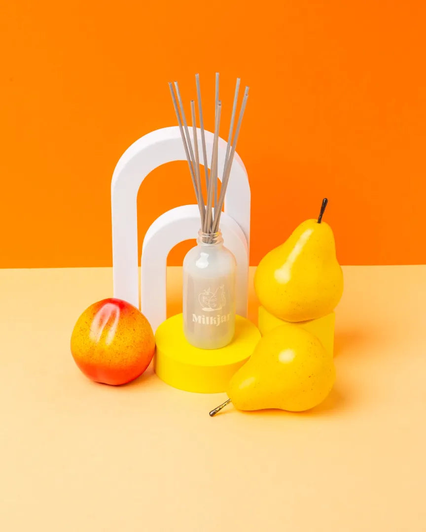 Milk Jar Candle Co Sunnyside - White Nectarine & Pear 4oz Reed Diffuser