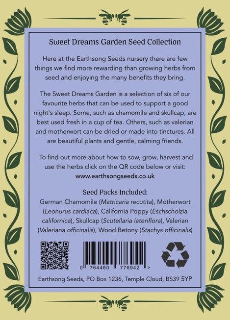 Sweet Dreams Garden - Organic Herb Seeds
