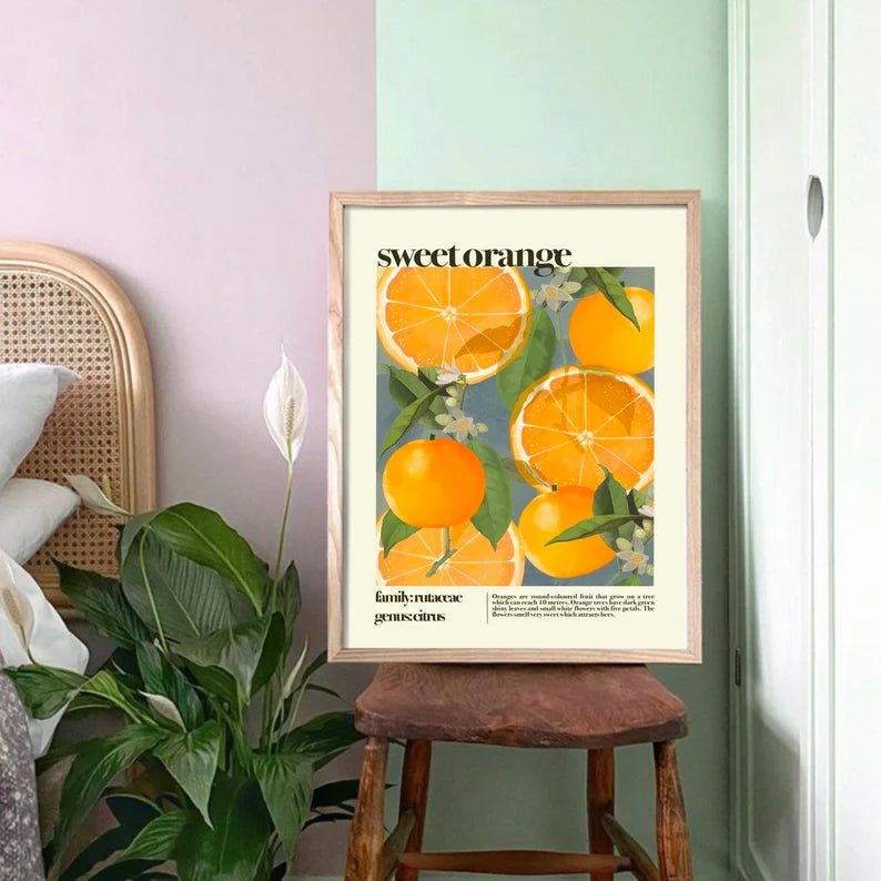 Sweet Orange Art Print A3