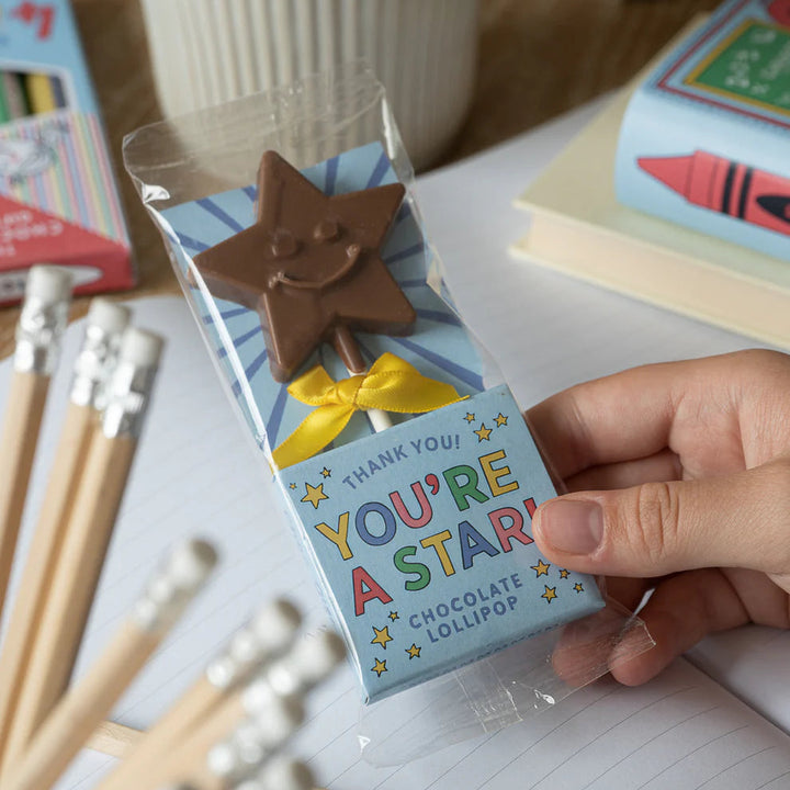 You Are a Star Chocolate Lolly