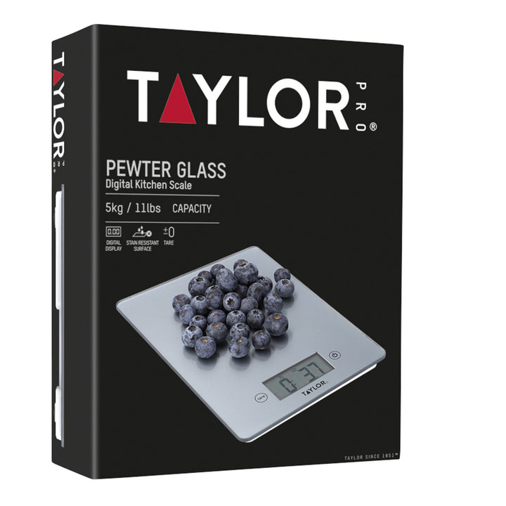 Taylor Digital Kitchen Scale 5kg/5000ml - Pewter