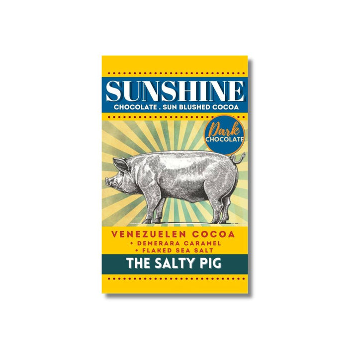 The Salty Pig - Dark Chocolate with Demerara Caramel & Maldon Sea Salt Flakes