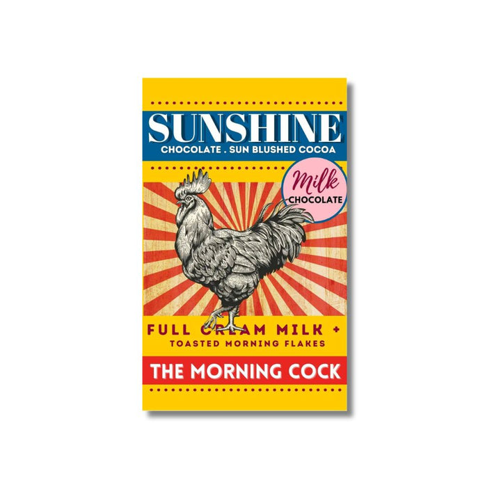 The Morning Cock - Full Cream Milk Chocolate with Toasted Morning Flakes