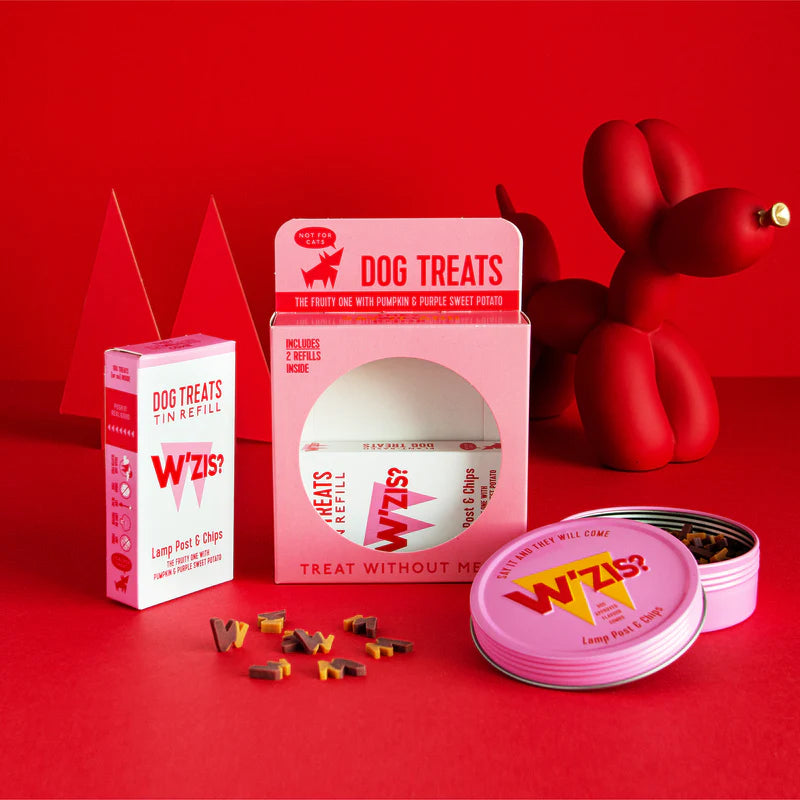Tin & Refills Gift Set: Lamp Post & Chips Dog Treats