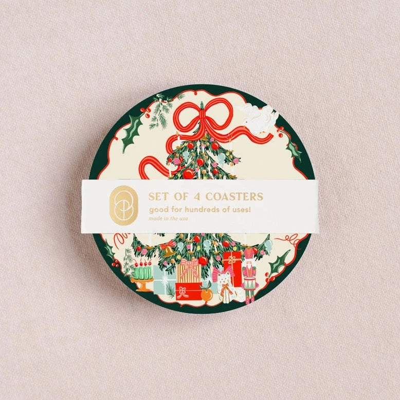 Tree Trimming Coaster Set