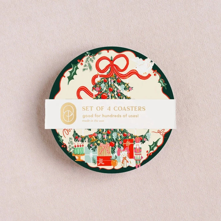 Tree Trimming Coaster Set