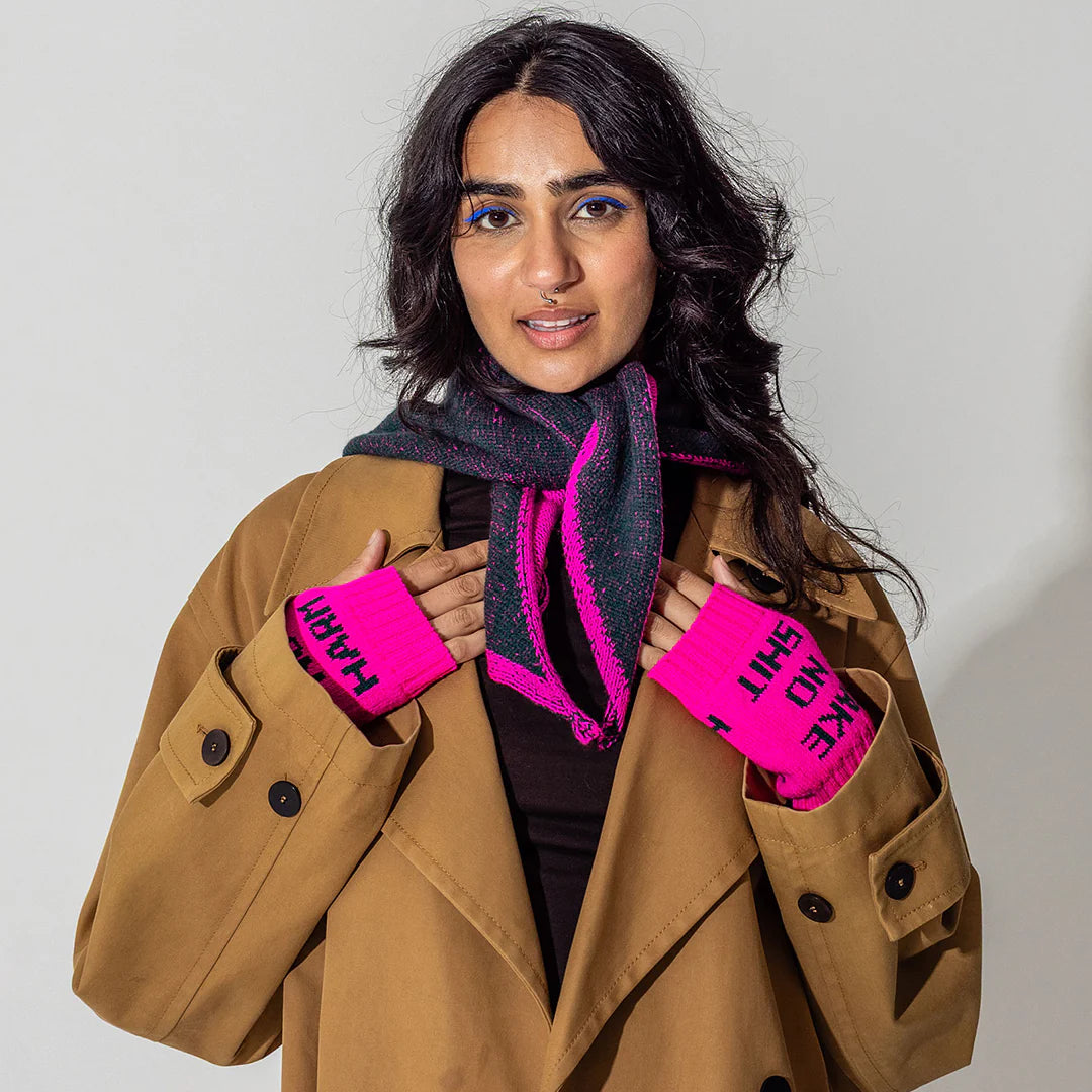 Liberté Merino Wool Triangle Scarf in Evergreen