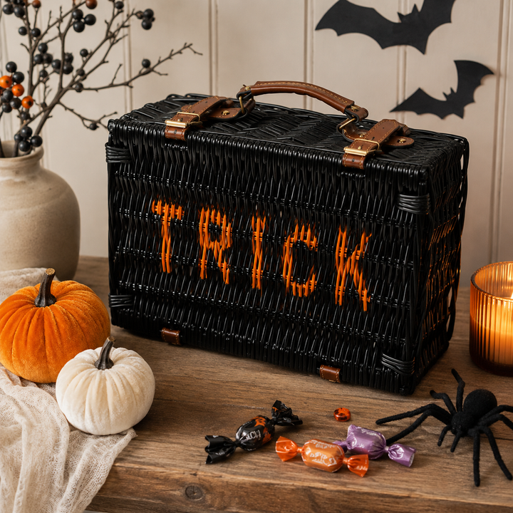 Trick or Treat Wicker Halloween Hamper