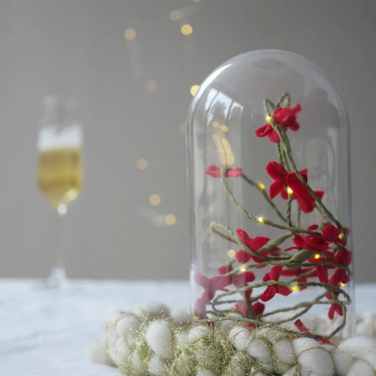 Velvet Bow Christmas Fairy Light String