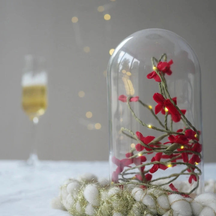 Velvet Bow Christmas Fairy Light String