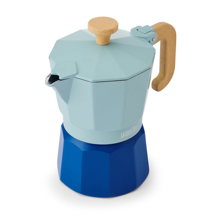 Venice Sky Blue 3 Cup Espresso Maker