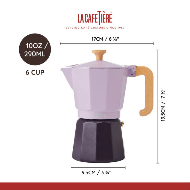 Venice Purple 6 Cup Espresso Maker